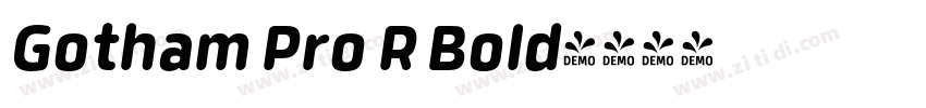 Gotham Pro R Bold字体转换
